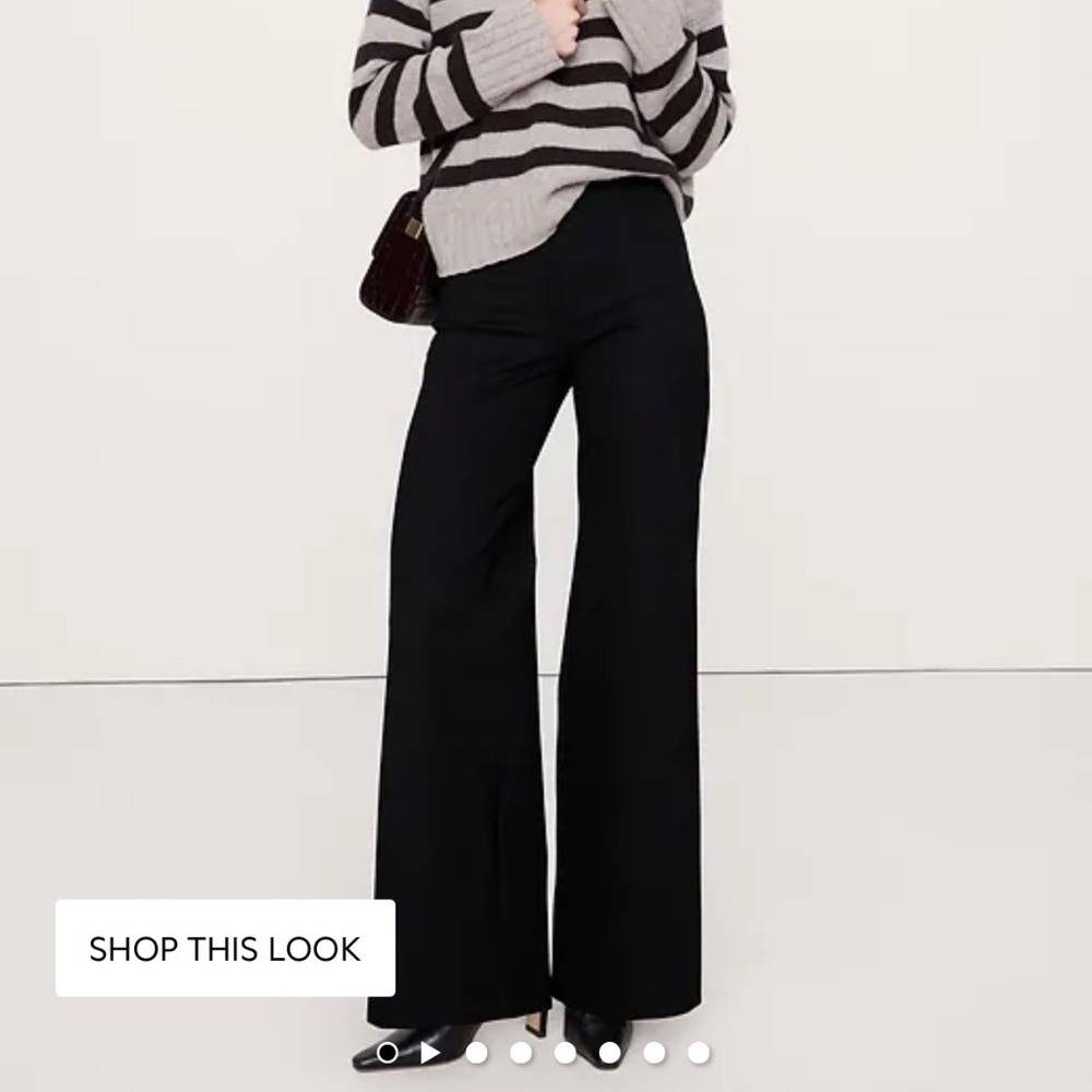 Banana Republic wide leg everywhere pointe pull on pant